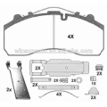 29087 truck brake pad for BPW/MAB/MB/SCANIA/DAF/SAF European truck&trailer